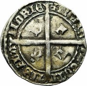 2 Groot "Kromstaart" - Philip the Good Crossed As, Belgium, 1428-1430 reverse image
