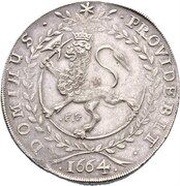 2 Speciedaler - Frederik III, Norway, 1662-1664 reverse image