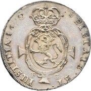2 Speciedaler - Christian V, Norway, 1670 reverse image