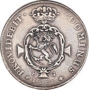 3 Speciedaler - Frederik III, Norway, 1666-1668 reverse image