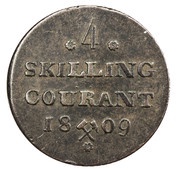 4 Skilling Courant - Frederik VI, Norway, 1809-1810 reverse image
