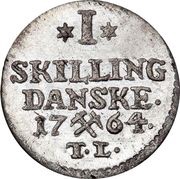 1 Skilling - Frederik V reverse image