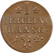 1 Skilling - Frederik VI reverse image