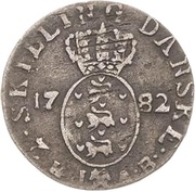 2 Skilling - Christian VII reverse image