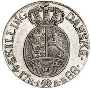 4 Skilling - Christian VII reverse image