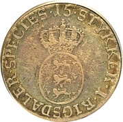 1⁄15 Speciedaler / 1⁄12 Rigsdaler Courant - Christian VII obverse image
