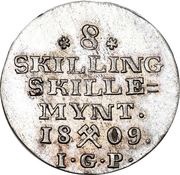 8 Skilling - Frederik VI reverse image