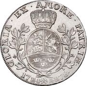 1 Speciedaler - Christian VII, Norway, 1776-1785 reverse image