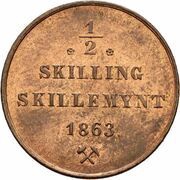 ½ Skilling - Carl XV reverse image