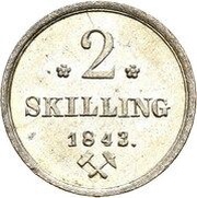 2 Skilling - Carl XIV reverse image