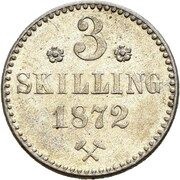 3 Skilling - Oscar II reverse image