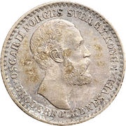 12 Skilling - Oscar II obverse image