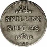 24 Skilling Species - Carl XIV, Norway, 1819 reverse image