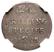 24 Skilling - Carl XIV reverse image