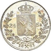 24 Skilling - Carl XV reverse image