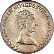 ½ Speciedaler / 60 Skilling - Carl XIV Johan obverse image