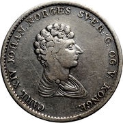 ½ Speciedaler / 60 Skilling - Carl XIV Johan obverse image