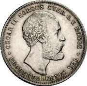 ½ Speciedaler - Oscar II obverse image