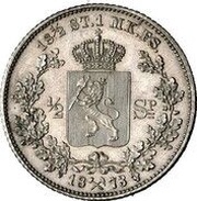 ½ Speciedaler - Oscar II reverse image