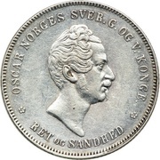 1 Speciedaler - Oscar I obverse image
