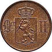 1 Øre - Oscar II obverse image