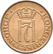 1 Øre - Haakon VII obverse image