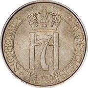 1 Øre - Haakon VII Aluminium pattern strike obverse image