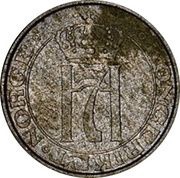 1 Øre - Haakon VII Zinc pattern strike obverse image