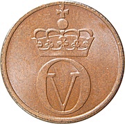 1 Øre - Olav V obverse image