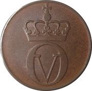 2 Øre - Olav V large letters obverse image
