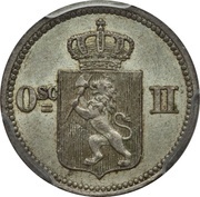 10 Øre / 3 Skilling - Oscar II obverse image