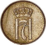 10 Øre - Haakon VII Trial strike obverse image
