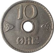 10 Øre reverse image