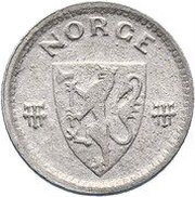 10 Øre - Haakon VII WW2 German Occupation obverse image