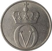 10 Øre - Olav V small letters obverse image