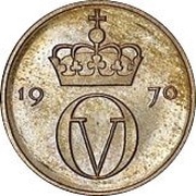 10 Øre - Olav V Trial strike obverse image