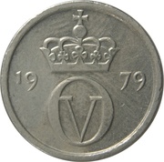 10 Øre - Olav V obverse image