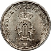 25 Øre - Oscar II obverse image