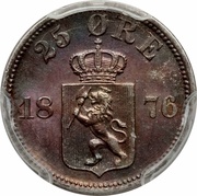 25 Øre - Oscar II reverse image
