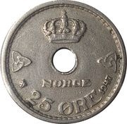 25 Øre - Haakon VII reverse image
