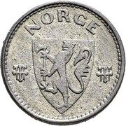25 Øre - Haakon VII WW2 German Occupation obverse image