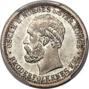 50 Øre - Oscar II obverse image