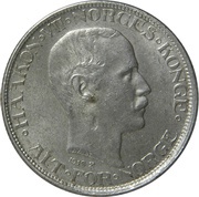 50 Øre - Haakon VII Type 1 obverse image