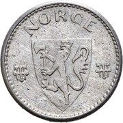 50 Øre - Haakon VII WW2 German Occupation obverse image