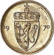 50 Øre - Olav V Trial strike obverse image