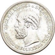 1 Krone - Oscar II obverse image