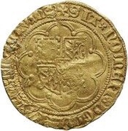 ⅓ Gold Lion - Philip the Good, Belgium, 1454-1456 reverse image