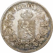 2 Kroner - Oscar II, Norway, 1878-1904 reverse image