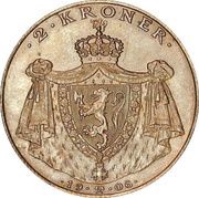 2 Kroner - Haakon VII Pattern obverse image
