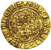 ¼ Noble - Philip the Bold, Belgium, 1388-1404 reverse image